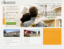 Tablet Screenshot of apartmentservices.com